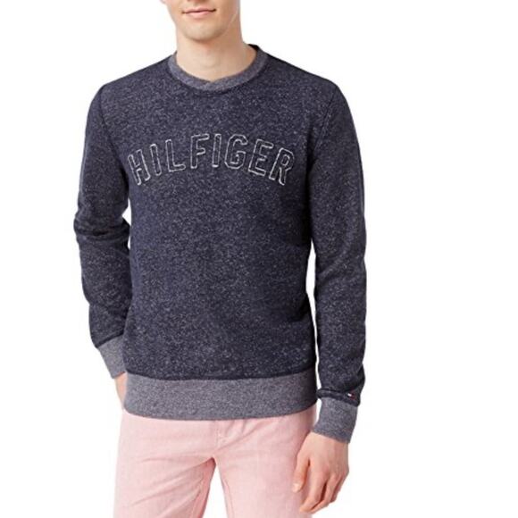 Tommy Hilfiger Pullover Graphic Crewneck Sweatshirt US Men's M - Picture 1 of 7
